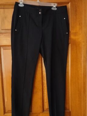 Alfani Black Straight-Leg Dress Pants